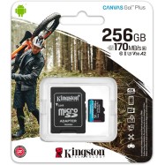 Карта памяти Kingston SDCG3/256GB A2 U3 V30 256GB + адаптер