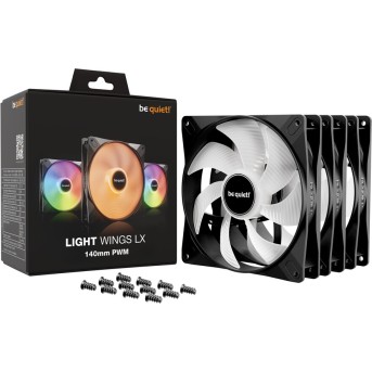 Вентилятор для компьютерного корпуса Bequiet! Light Wings LX 140mm PWM Triple pack в Metoo.kz - Metoo (3)