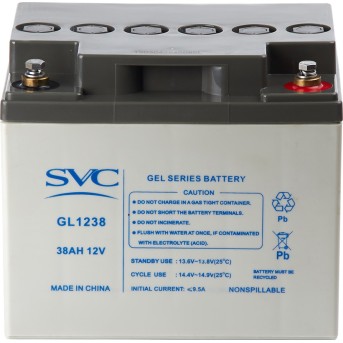 Аккумуляторная батарея SVC GL1238 12В 38 Ач (195*165*178) - Metoo (3)