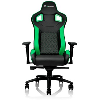 Игровое компьютерное кресло Thermaltake GTF 100 Black & Green - Metoo (2)