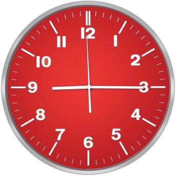 Часы настенные Centek СТ-7100 Red - Metoo (1)