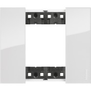 Рамка декоративная Bticino KA4802DW Living Now 2 модуля "Лед"