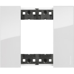 Рамка декоративная Bticino KA4802DW Living Now 2 модуля "Лед"