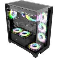 Компьютерный корпус 1STPLAYER MIKU Mi8 Black 3FBR-1FB без Б/П