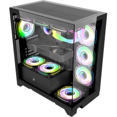 Компьютерный корпус 1STPLAYER MIKU Mi8 Black 3FBR-1FB без Б/<wbr>П