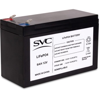 Батарея, SVC, 12V 9Ah LiFePO4 , Размер в мм.: 95*151*65 - Metoo (1)
