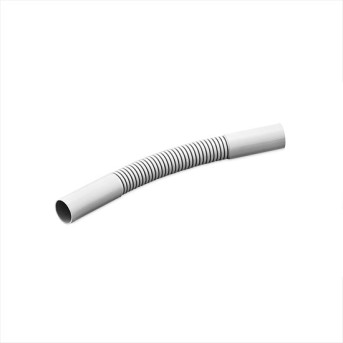 Поворот гибкий гофрированный соединительный для трубы РУВИНИЛ 16 мм - Metoo (1)