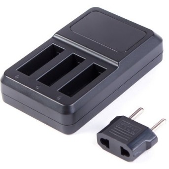 Зарядка Deluxe DLGP-404 для 3 батарей GoPro Hero 4 от USB - Metoo (2)