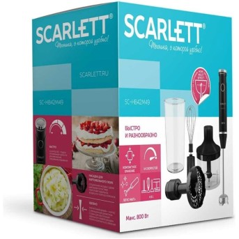 Погружной блендер Scarlett SC-HB42M49 - Metoo (2)