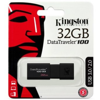 USB флешка 32Gb Kingston DataTraveler 100 G3 (DT100G3) - Metoo (3)