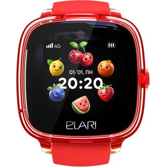 Смарт часы Elari KidPhone 4G Fresh Красный - Metoo (2)