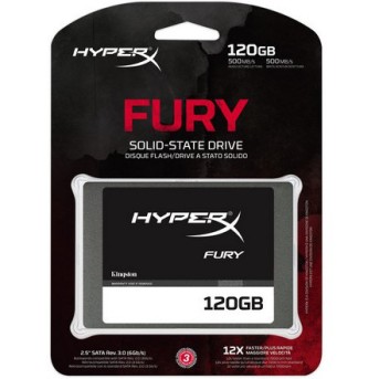 Жесткий диск SSD 120Gb Kingston SHFS37A/<wbr>120G HyperX Fury - Metoo (3)