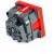 Розетка электрическая Рувинил типа Shuko 45x45 мм красная 70102 - Metoo (3)