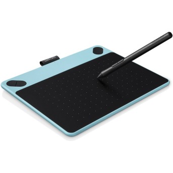Графический планшет Wacom Intuos Draw Pen Small Blue (CTL-490DB-N) Черно-голубой - Metoo (1)