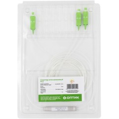 Сплиттер Оптоволоконный А-Оптик PLC 1х2 SC/<wbr>APC 1,5м SM