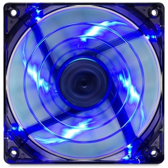 Кулер для кейса AeroCool SHARK fan 12см Blue Edition - Metoo (2)