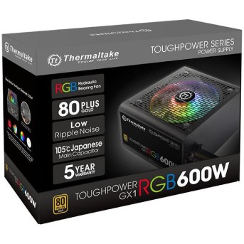 Блок питания Thermaltake Toughpower GX1 RGB 600W (Gold) - Metoo (3)