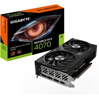 Видеокарта Gigabyte (GV-N4070WF2OCV2-12GD) RTX4070 WINDFORCE OC V2 12G - Metoo (3)