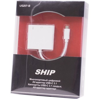 Многопортовый цифровой AV-адаптер USB-C 3.1 SHIP US217-B - Metoo (2)