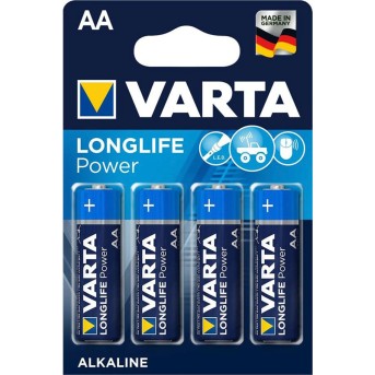 Батарейка VARTA Long Life Power Mignon 1.5V - LR6/ AA (4 шт) (4906) <4906-4> - Metoo (1)