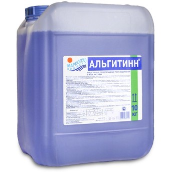 Химия для обработки воды в бассейне АЛЬГИТИНН 10 литров - Metoo (1)