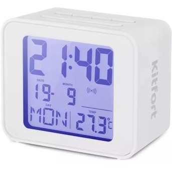 Часы с термометром Kitfort КТ-3303-2 белый - Metoo (1)