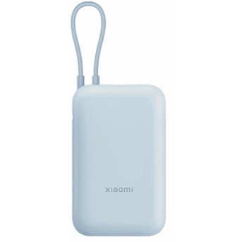Портативный внешний аккумулятор Xiaomi Power Bank 10000mAh (Integrated Cable) Ice Blue GL - Metoo (1)
