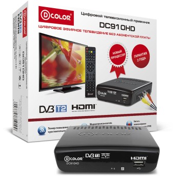 Цифровой телевизионный приёмник D-Color DC910HD - Metoo (1)