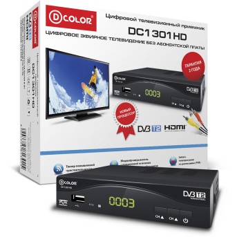 Цифровой телевизионный приёмник D-Color DC1301HD - Metoo (1)