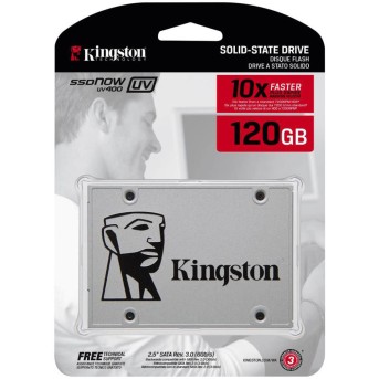 Жесткий диск SSD 120Gb Kingston SUV400S37/<wbr>120G - Metoo (2)