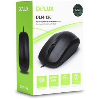 Мышь USB Delux DLM-136OUB - Metoo (3)