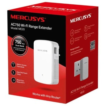 Усилитель Wi-Fi сигнала Mercusys ME20 - Metoo (3)
