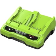 Быстрое зарядное устройство для 2-х аккумуляторов Greenworks 40V