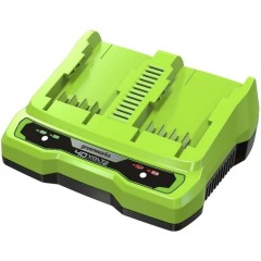 Быстрое зарядное устройство для 2-х аккумуляторов Greenworks 40V