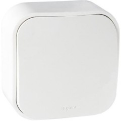 Выключатель без фиксации (кнопка) Legrand Forix 6A 250В IP20 накладной белый