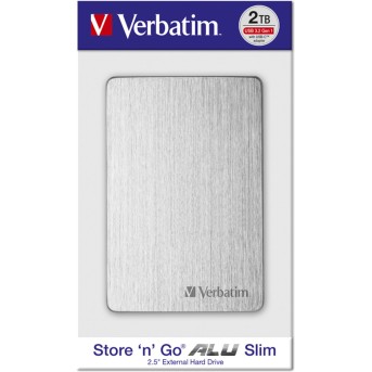 Внешний жёсткий диск Verbatim 53666 2TB 2.5" Серебристый - Metoo (3)