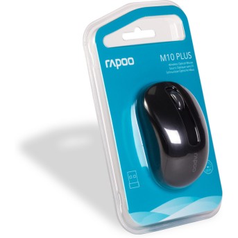 Мышь Rapoo M10 Plus чёрная - Metoo (3)