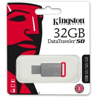 USB флешка 32Gb Kingston DataTraveler 50 (DT50) - Metoo (3)