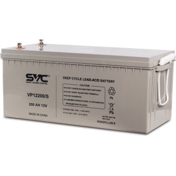 Аккумуляторная батарея SVC VP12200/<wbr>S 12В 200 Ач (552*240*230) - Metoo (1)