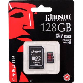Карта памяти SD 128Gb Kingston SDCA3 - Metoo (3)