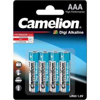 Батарейка CAMELION Digi Alkaline LR03-BP4DG 4 шт. в блистере - Metoo (1)