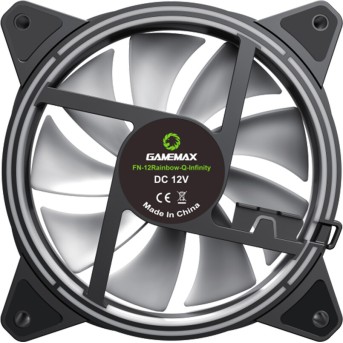 Кулер для компьютерного корпуса Gamemax FN 12Rainbow Q Infinity - Metoo (3)