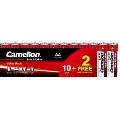 Батарейка CAMELION Plus Alkaline LR6-SP10+2 12 шт. в плёнке