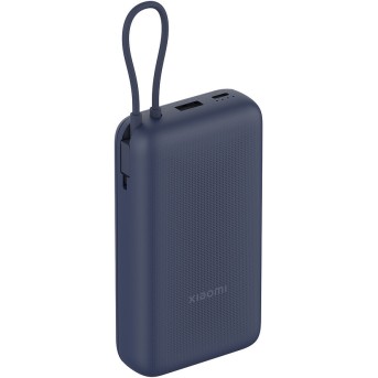 Портативный внешний аккумулятор Xiaomi 33W Power Bank 20000mAh (Integrated Cable) Blue GL - Metoo (1)