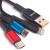Интерфейсный кабель Awei 3 in 1 cable CL-971 2.4A 1.2m 3х цветный - Metoo (3)