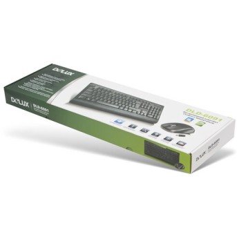 Комплект Клавиатура + Мышь Delux DLD-6091OGB - Metoo (3)