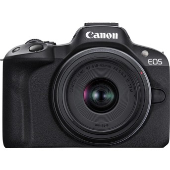Цифровой фотоаппарат CANON EOS R50 + RF-S 18-45 mm IS STM Creator Kit Black - Metoo (1)