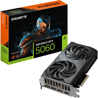 Видеокарта Gigabyte (GV-N5060WF2OC-8GD) RTX5060 WINDFORCE OC 8G - Metoo (3)