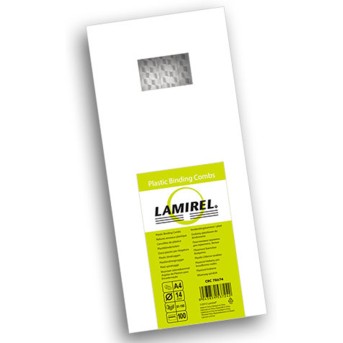 Пружина пластиковая Lamirel LA-78674, 14 мм. Цвет: белый, 100 шт - Metoo (1)