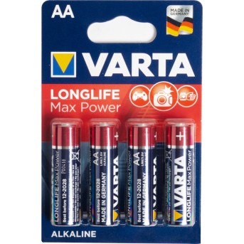 Батарейка VARTA Longlife Power Max Mignon 1.5V - LR6/ AA (4 шт) (4706) <4706-4> - Metoo (1)